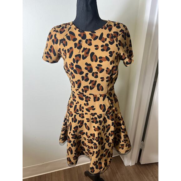 Essentiel Antwerp Leopard Print Dress Fits like Sz 2 - Picture 1 of 6